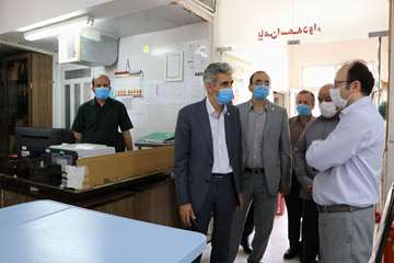 بازدید دکتر دانائی رئیس دانشگاه علوم پزشکی استان سمنان از بیمارستان 15 خرداد مهدیشهر99.05.15 
